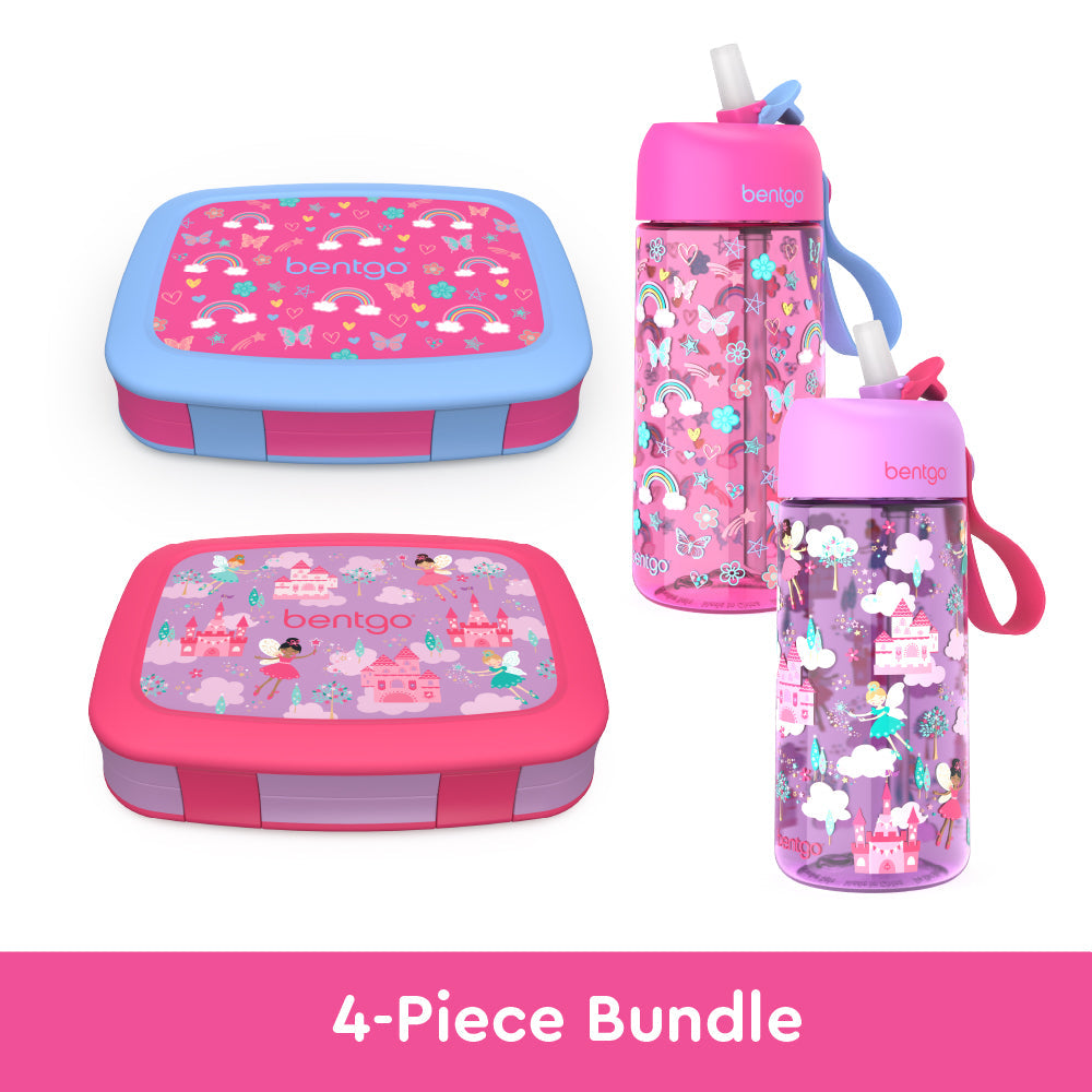 bentgo-kids-prints-lunch-boxes-and-water-bottles-v6 bentgo-lunch-box-bottle-bundle-rainbow-fairy-1.jpg
